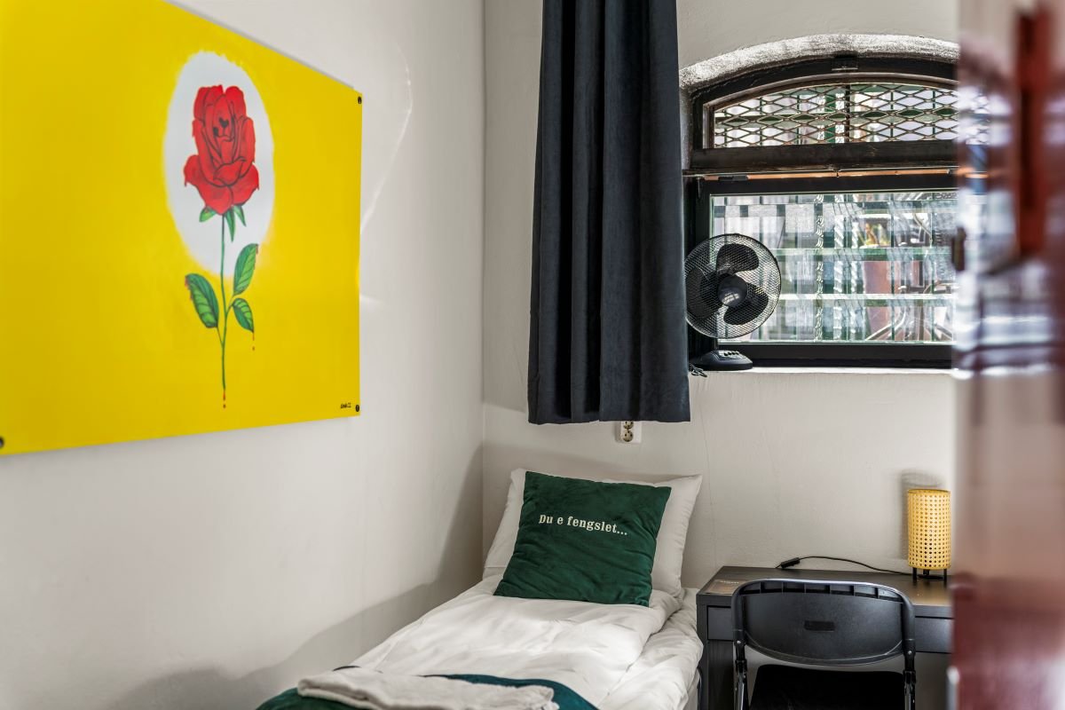 Enkeltrom i fengselscelle - Fengselshotellet Arendal